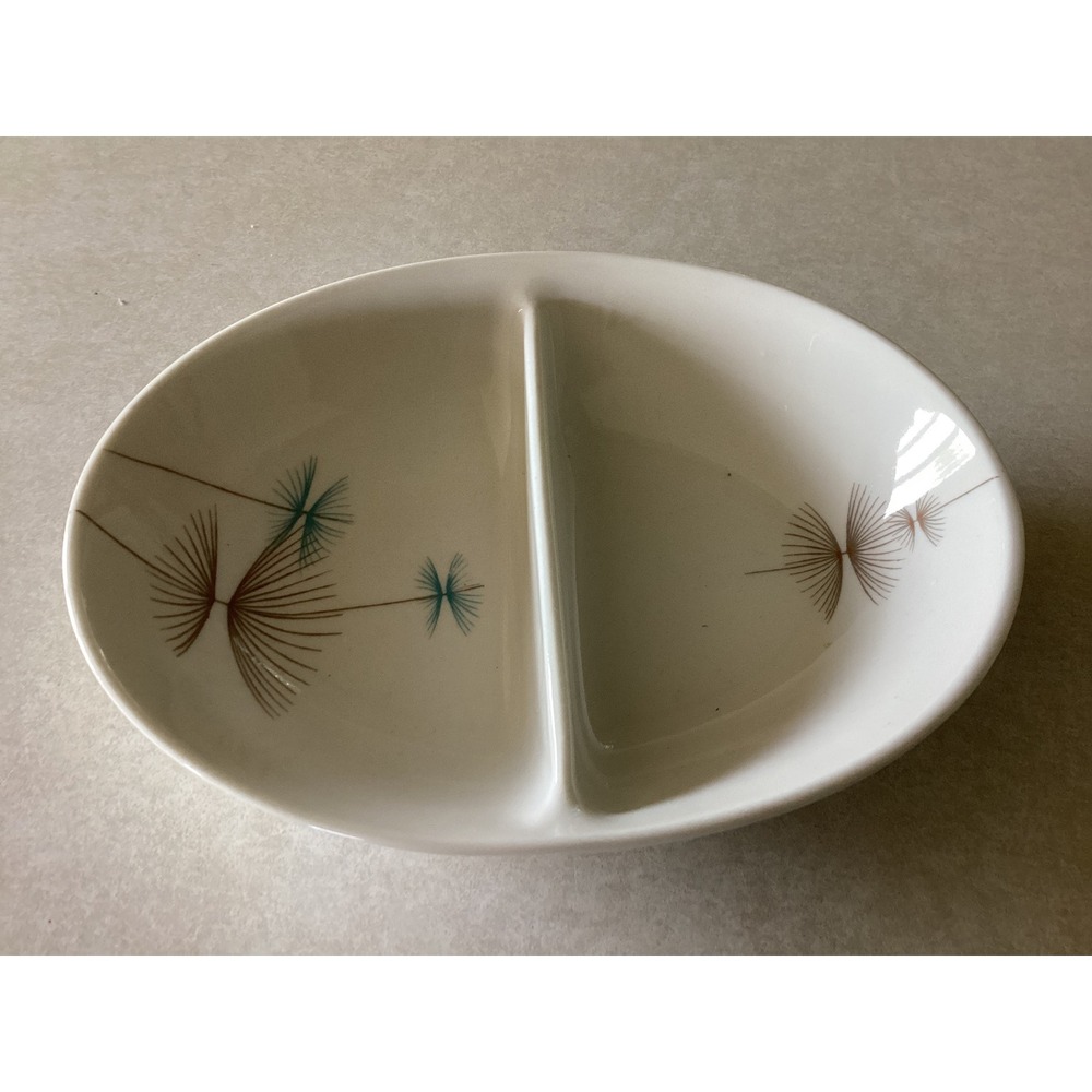 Caribe Casual Carlos Montez G Divided Serving Dish Mid-Century Modern Starburst - Picture 3 of 5